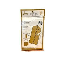 Vintage 1960s Laminet Travel Suit Bag 24x40 Vinyl Garment Bag New Old Stock